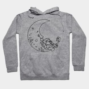 sleep on the moon Hoodie